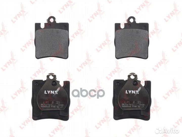 Колодки тормозные дисковые зад bd5321 lynxauto