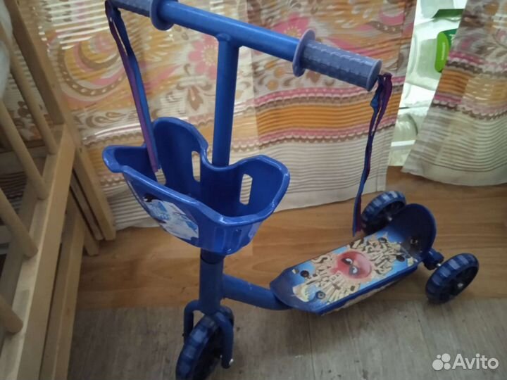 Самокат детский трехколесный бу