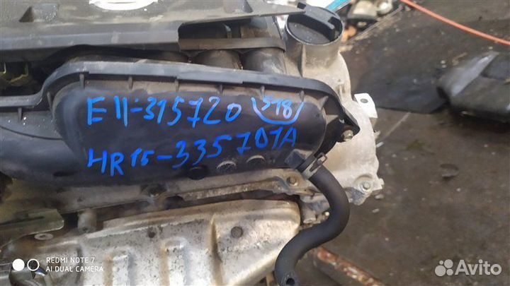 Двигатель Nissan Note E11 HR15DE
