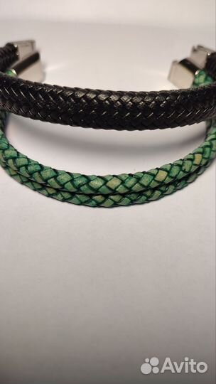 Кожаный браслет мужской