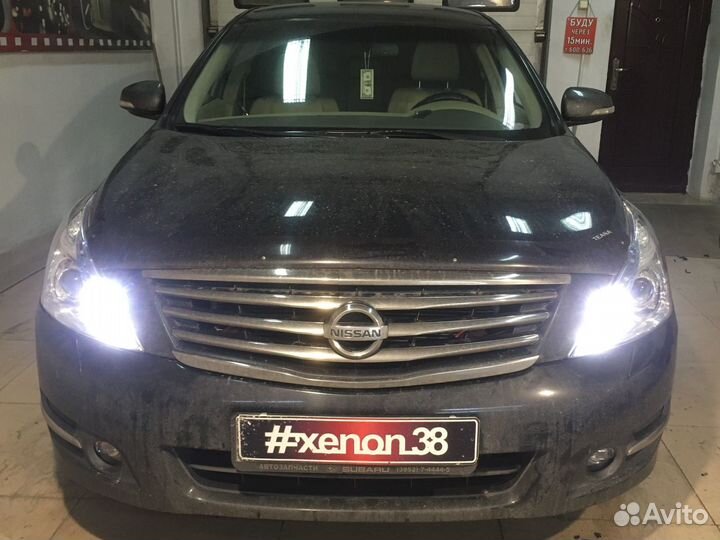 Дневные ходовые огни на Nissan Teana (дхо)