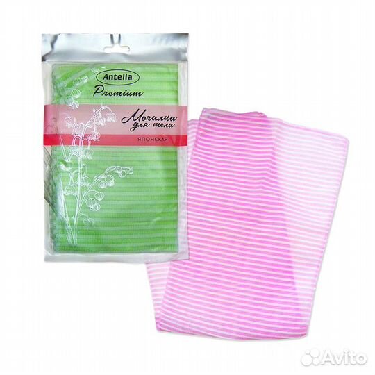Мочалка antella Premium 90х30см японская