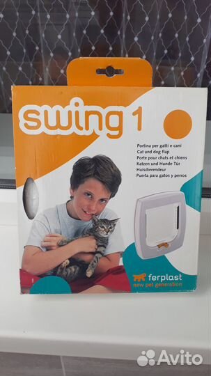 Дверца в дверь для кошек