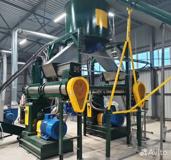 Линия гранулирования лузги