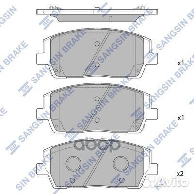 SP4327 колодки дисковые передние Hyundai Palisade