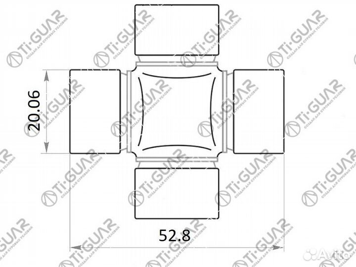 Крестовина TG-cjcs003/GUN-45 * tiguar