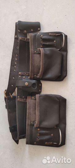 Пояс монтажный, кожанный