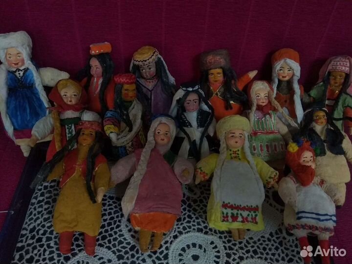 Набор ватных кукол 15 республик СССР