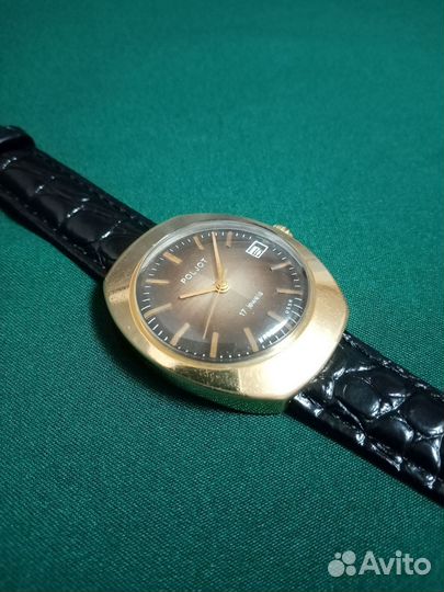 Часы полёт СССР позолоченные