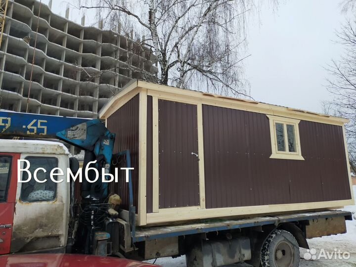 Бытовка металлическая с выбором окон