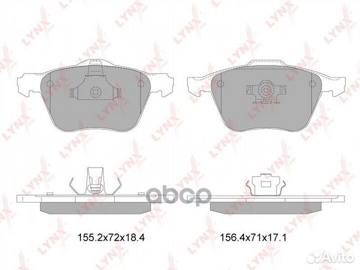 Колодки тормозные дисковые перед bd7818 LYN