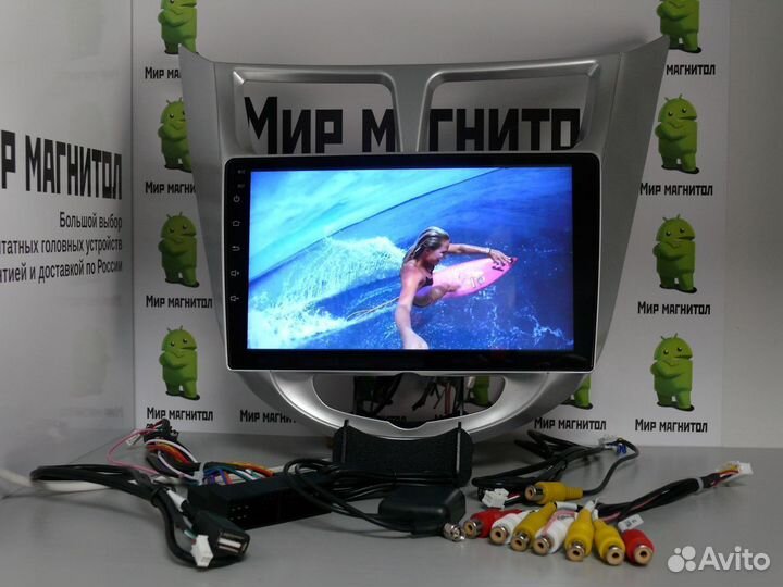 Магнитола Hyundai Solaris андроид с камерой