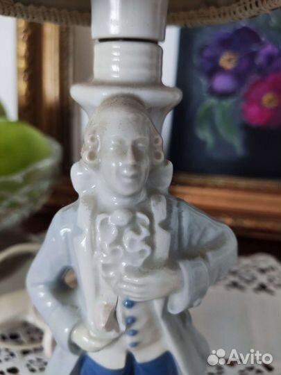 Пара настольных ламп 19 в, Графенталь клеймо