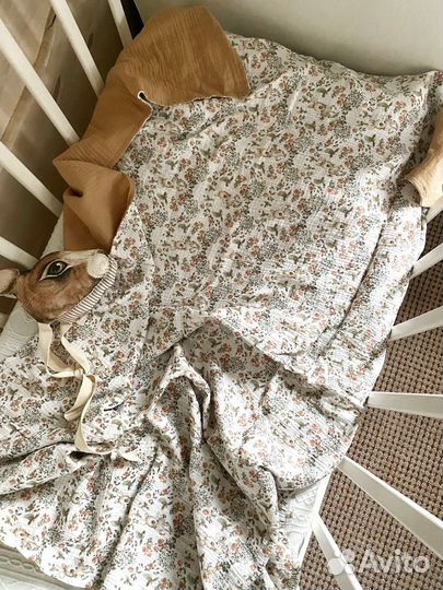 Муслиновый плед детский