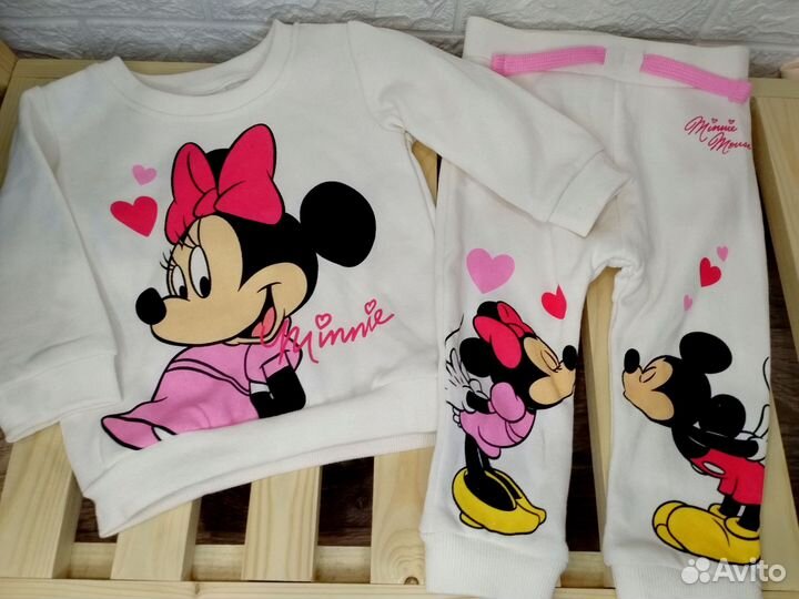 Костюм с начесом Минни для девочки 62 69 80