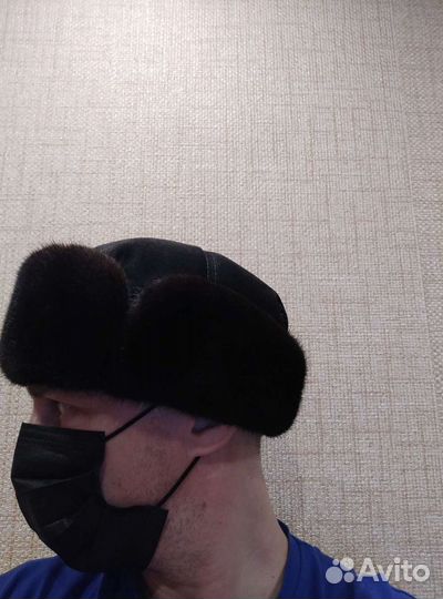Меховая мужская кепка