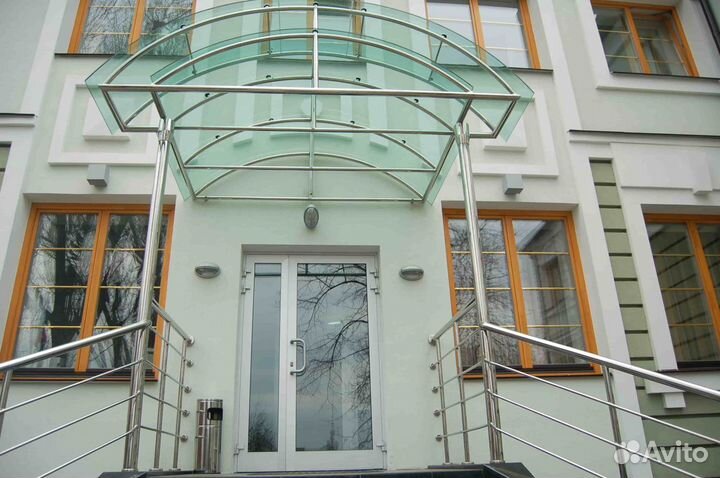 Забор металлоконструкции навесы