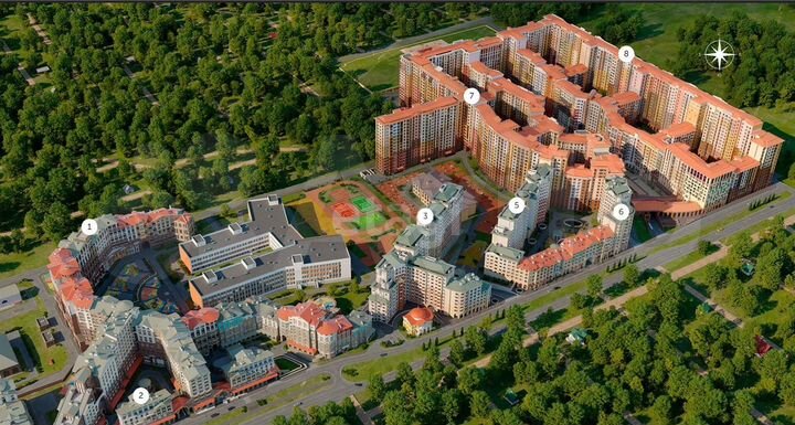 2-к. квартира, 63 м², 4/18 эт.
