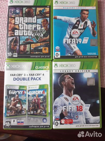 Диски с играми на xbox 360