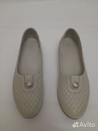 Балетки натуральная кожа