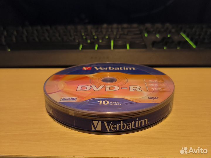 Verbatim DVD-R, 4.7GB, упаковка 10 шт