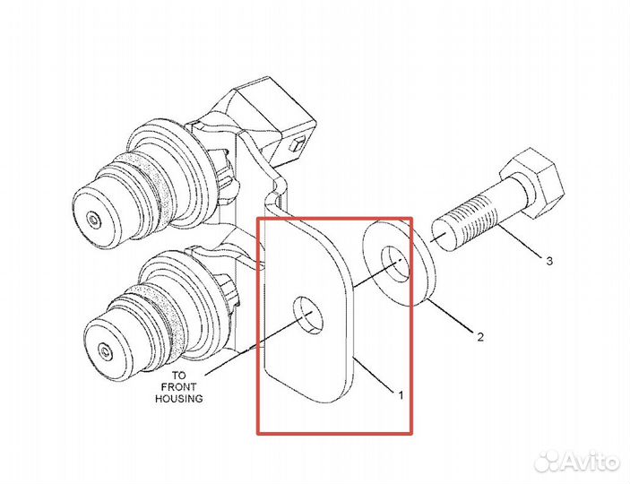 Датчик давления топлива CAT 3126B C4.4 C7 C9