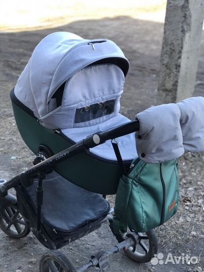 Коляска 2 в 1 эко кожа
