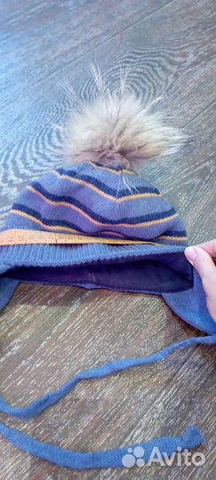 Шапка зимняя для мальчика 50-52см