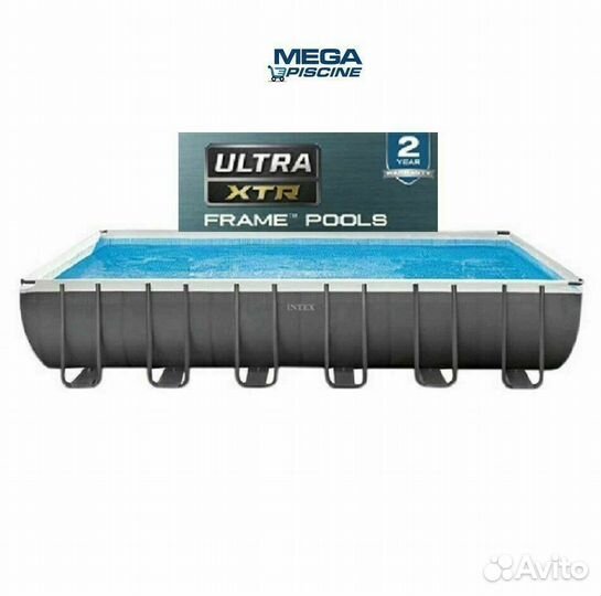 Каркасный бассейн 732х366х132 см intex 26364