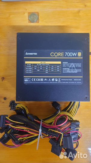 Блок питания 700W Chieftec Core bbs-700s Gold 80+
