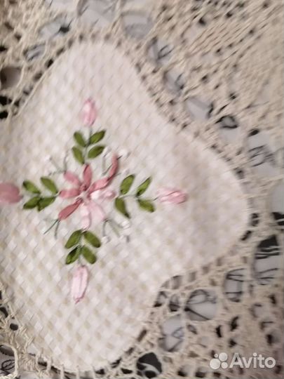 Скатерть лен с вышивкой