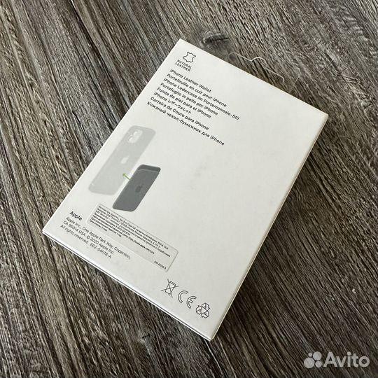 Оригинальный новый leather wallet apple black