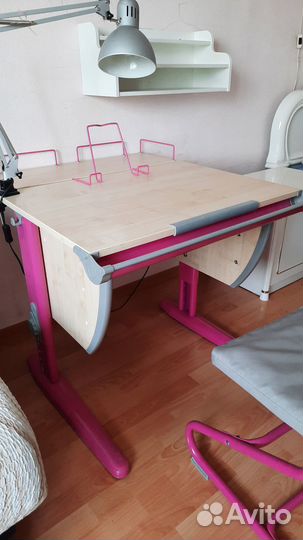 Растущая парта и стул деми б/у