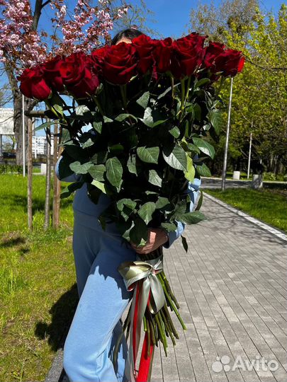 Метровые розы гиганты (100 см.)