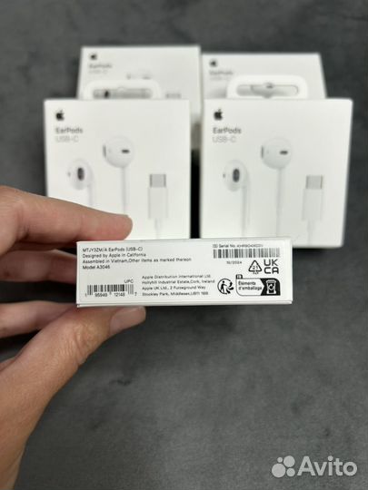 Наушники apple earpods lightning