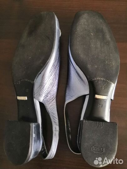 Балетки gucci (туфли с открытой пяткой) 38 размера