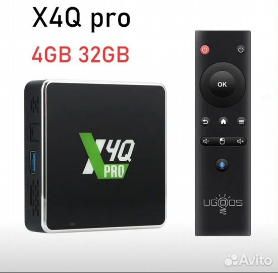 Ugoos x4q pro android тв приставка