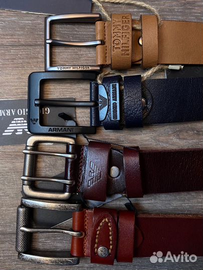 Мужской кожаный ремень