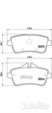 Колодки тормозные дисковые mercedes-benz: m-cla