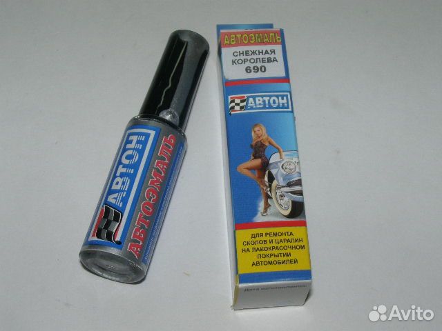 Пробник краски АВТОН с кисточкой № 690 снежная кор