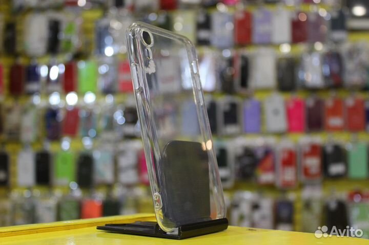 Чехол прозрачный для iPhone XR С защитой камеры