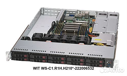 Сервер Supermicro WIT WS-C1.R1H.H210-222006532