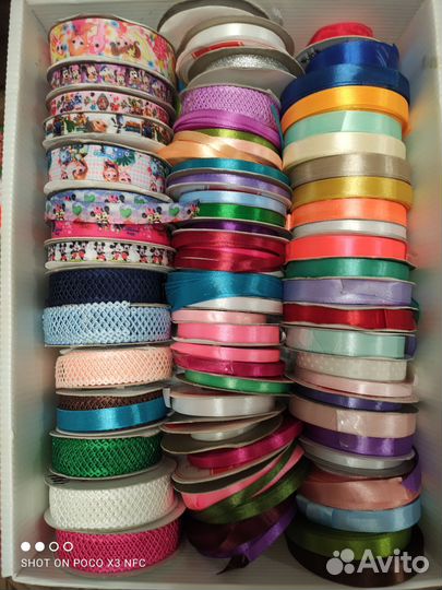 Атласные ленты для рукоделия