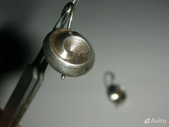 Серьги, серебро 875 пробы, винтаж, СССР