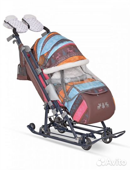 Детские санки с колесами