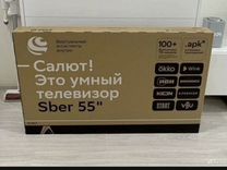 Новый 4К телевизор Sber SDX-55U4010B 55" (139см)