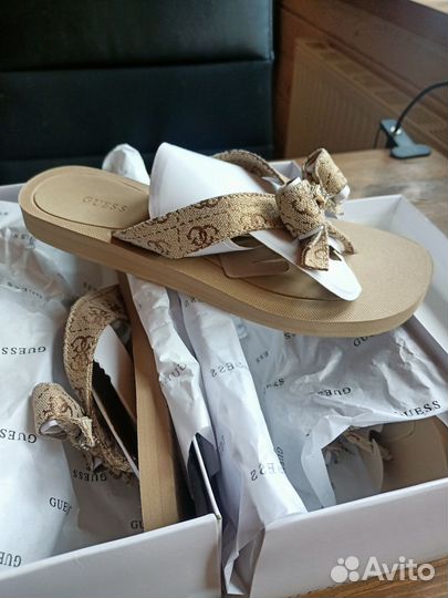Guess оригинал шлепки вьетнамки