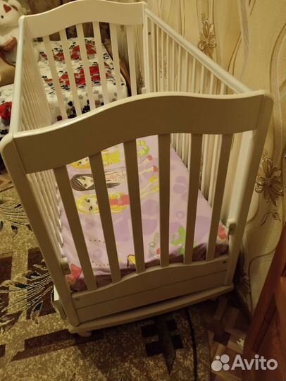 Детская кроватка трансформер с комодом