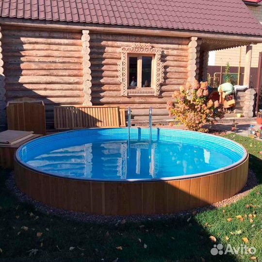 Бассейн морозостойкий лагуна 4,5 х 1,25 м