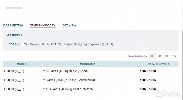 Шаровая опора Паджеро 1(l041) (82), L300 (82)